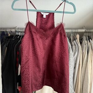 Nine West Burgundy Lace Cami Top